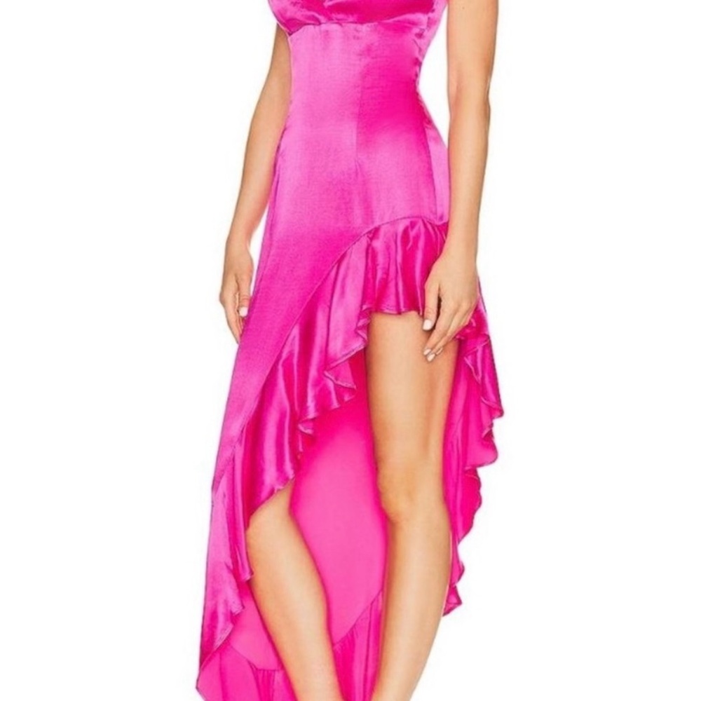 BARDOT Trendy Pink Asymmetrical Dress